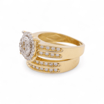 14k Yellow Gold Round 3 Pieces Set with 1.33tw Round Diamonds - Miral Jewelry