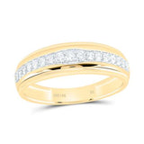 14k Yellow Gold Round 3 Pieces Set with 1.37tw Round Diamonds - Miral Jewelry