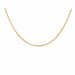 14K Yellow Gold Round Box 16" - Miral Jewelry