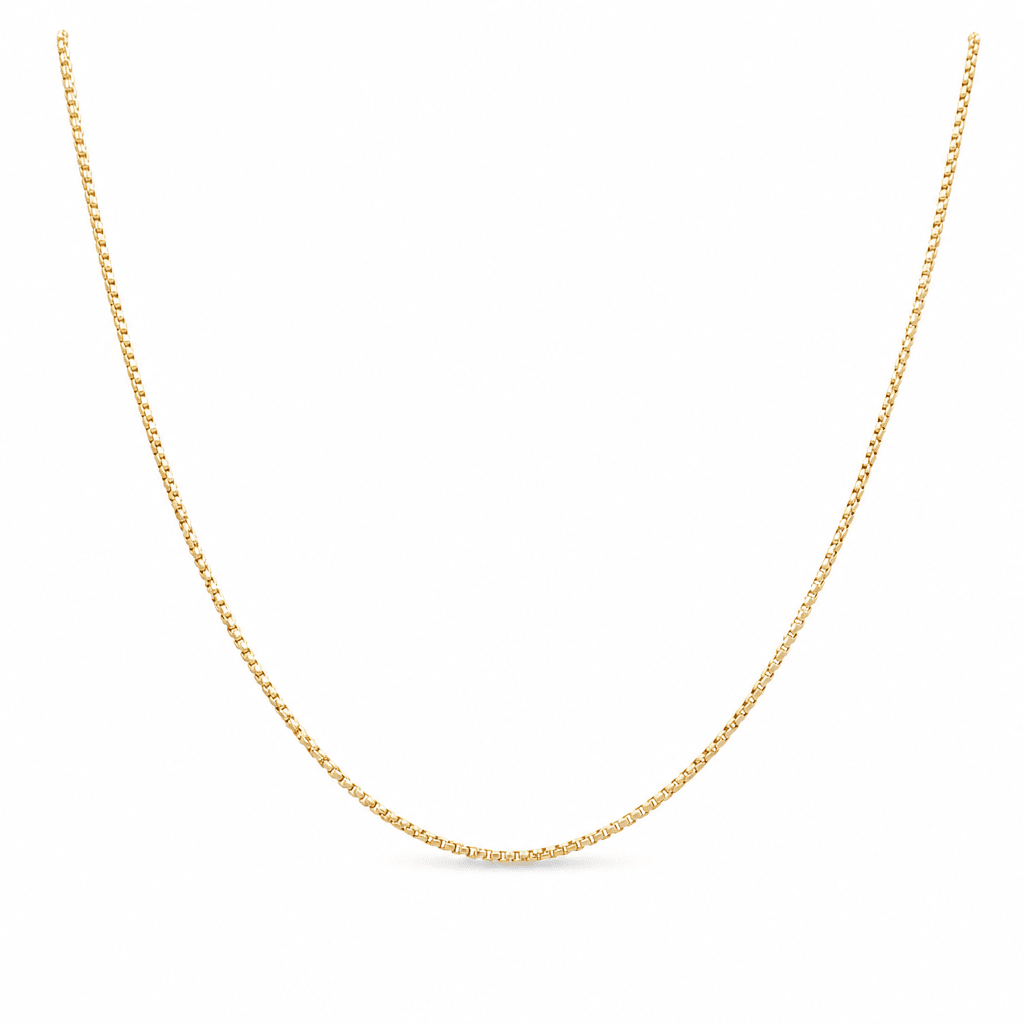 14K Yellow Gold Round Box 16" - Miral Jewelry