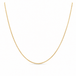 14K Yellow Gold Round Box 16" - Miral Jewelry