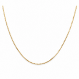 14K Yellow Gold Round Box 18" - Miral Jewelry