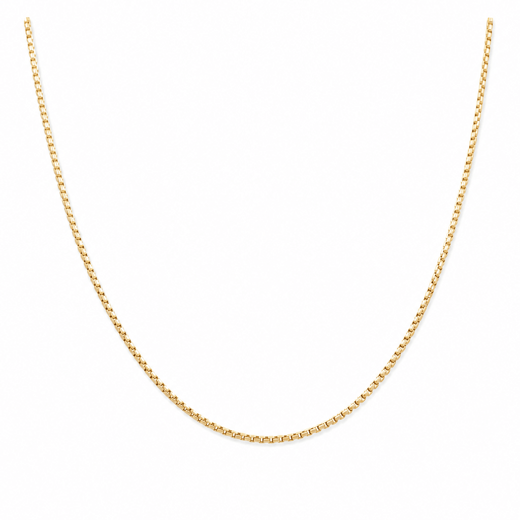 14K Yellow Gold Round Box 20" - Miral Jewelry