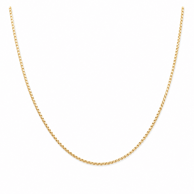 14K Yellow Gold Round Box 20" - Miral Jewelry