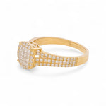 14K Yellow Gold Round Diamond Engagement Ring with 0.92Tw and Round Diamond - Miral Jewelry
