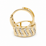 14K Yellow Gold Small Hoop Earrings - Miral Jewelry