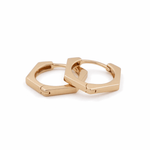 14K Yellow Gold Small Hoop Earrings - Miral Jewelry