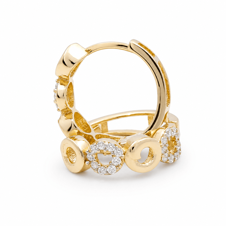 14K Yellow Gold Small Hoop Earrings - Miral Jewelry