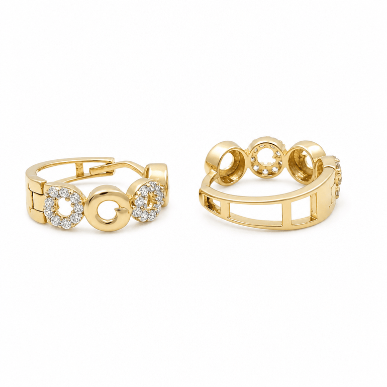 14K Yellow Gold Small Hoop Earrings - Miral Jewelry