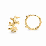 14K Yellow Gold Small Hoop Earrings - Miral Jewelry