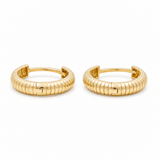 14K Yellow Gold Small Hoop Earrings - Miral Jewelry