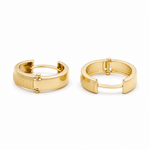 14K Yellow Gold Small Hoop Earrings - Miral Jewelry