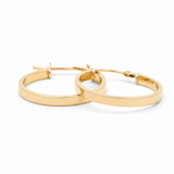 14K Yellow Gold SMALL Hoop Earrings - Miral Jewelry