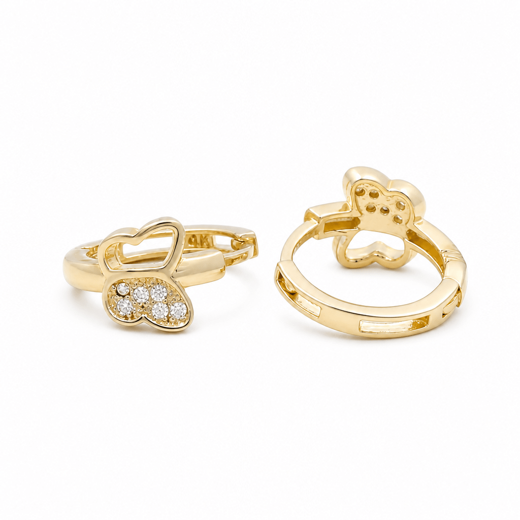 14K Yellow Gold Small Hoop Earrings - Miral Jewelry