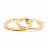 14K Yellow Gold Small Hoop Earrings - Miral Jewelry