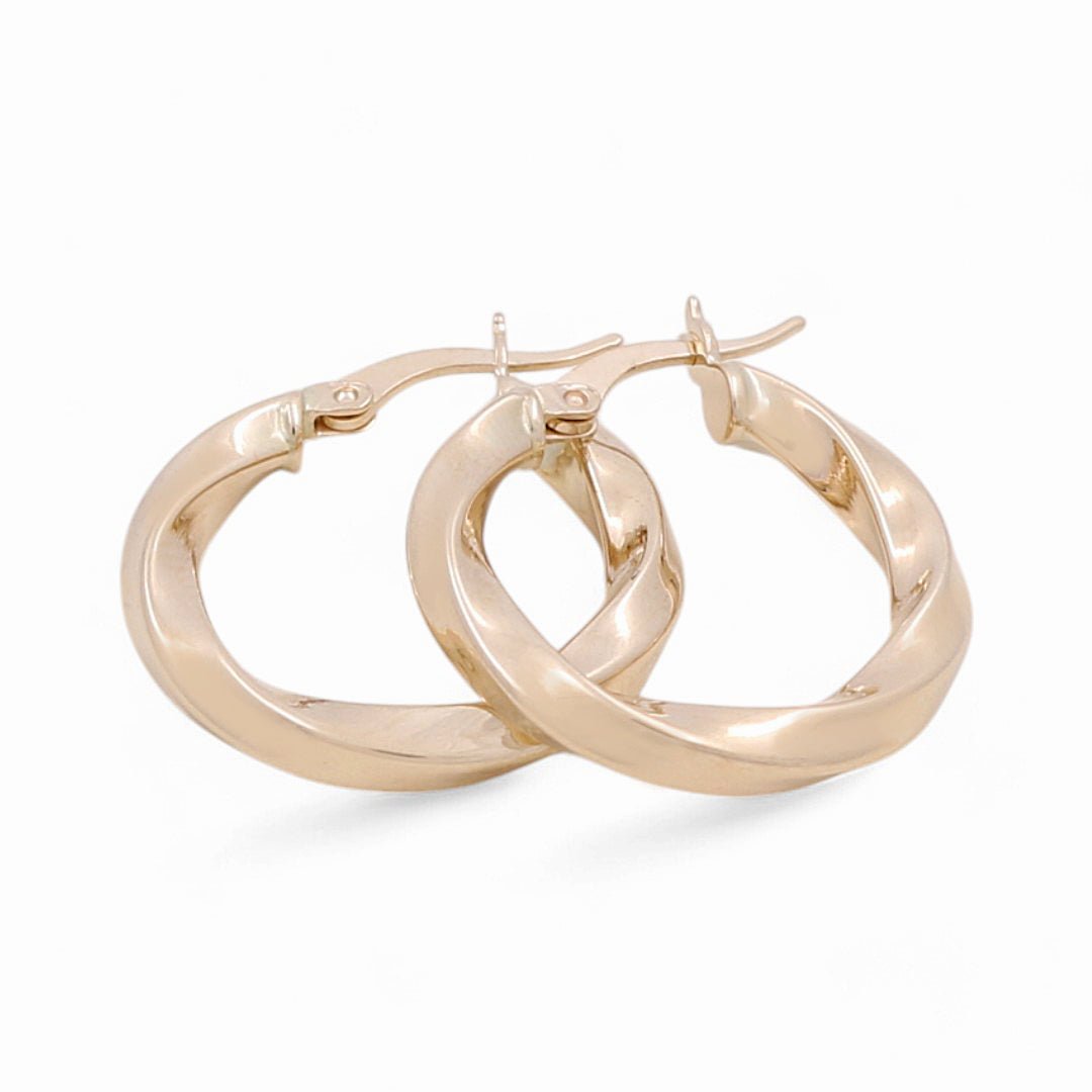 14K Yellow Gold Small Hoop Earrings - Miral Jewelry