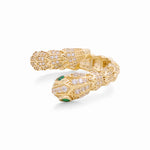 14K Yellow Gold Snake Fashion Women's Ring - Miral Jewelry