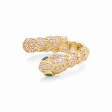 14K Yellow Gold Snake Fashion Women's Ring - Miral Jewelry