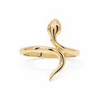 14K Yellow Gold Snake Wrap Ring