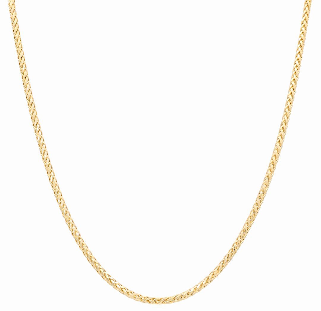14K Yellow Gold Spiga Chain 22" - Miral Jewelry