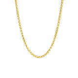 14K Yellow Gold Spiga Men's Chain 24" - Miral Jewelry