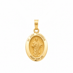 14K Yellow Gold St Jude Thaddeus Medal Pendant - Miral Jewelry