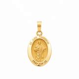 14K Yellow Gold St Jude Thaddeus Medal Pendant - Miral Jewelry