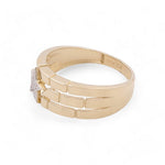 14K Yellow Gold Star with CZ Fashion Women's Ring - Miral Jewelry