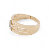 14K Yellow Gold Star with CZ Fashion Women's Ring - Miral Jewelry