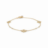 14K Yellow Gold Star Women's Bracelet - Miral Jewelry