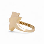 14K Yellow Gold Star Women's Ring - Miral Jewelry