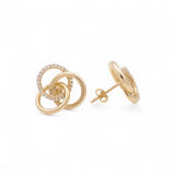 14K Yellow Gold Stud Earrings - Miral Jewelry