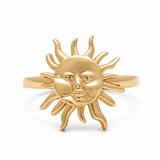 14K Yellow Gold Sun Fashion Women's Ring - Miral Jewelry