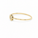 14K Yellow Gold Sun Cluster Ring with CZ – view 2