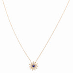 14K Yellow Gold Sun with Eye Necklaces - Miral Jewelry