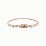 14K Yellow Gold Tennis Bracelet with 5.41Tw Round Lab Diamond - Miral Jewelry