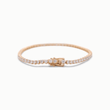 14K Yellow Gold Tennis Bracelet with 5.41Tw Round Lab Diamond - Miral Jewelry