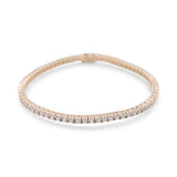 14K Yellow Gold Tennis with Cz Women's Bracelet - Miral Jewelry