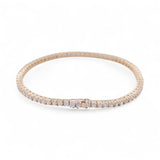 14K Yellow Gold Tennis with Cz Women's Bracelet - Miral Jewelry