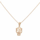 14K Yellow Gold Tiger Necklace - Miral Jewelry