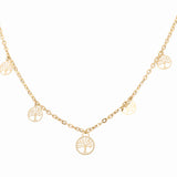 14K Yellow Gold Tree Of Life Necklaces - Miral Jewelry
