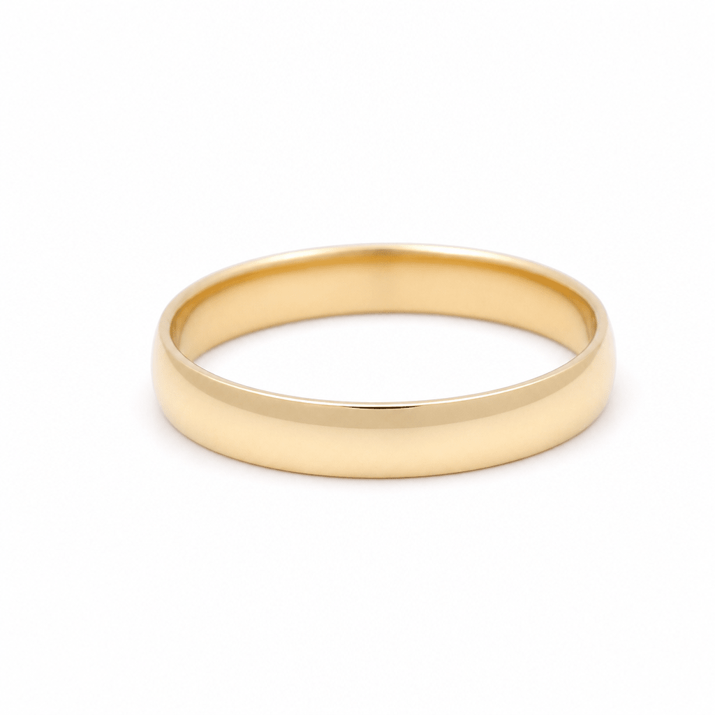 14K Yellow Gold Wedding Band - Miral Jewelry