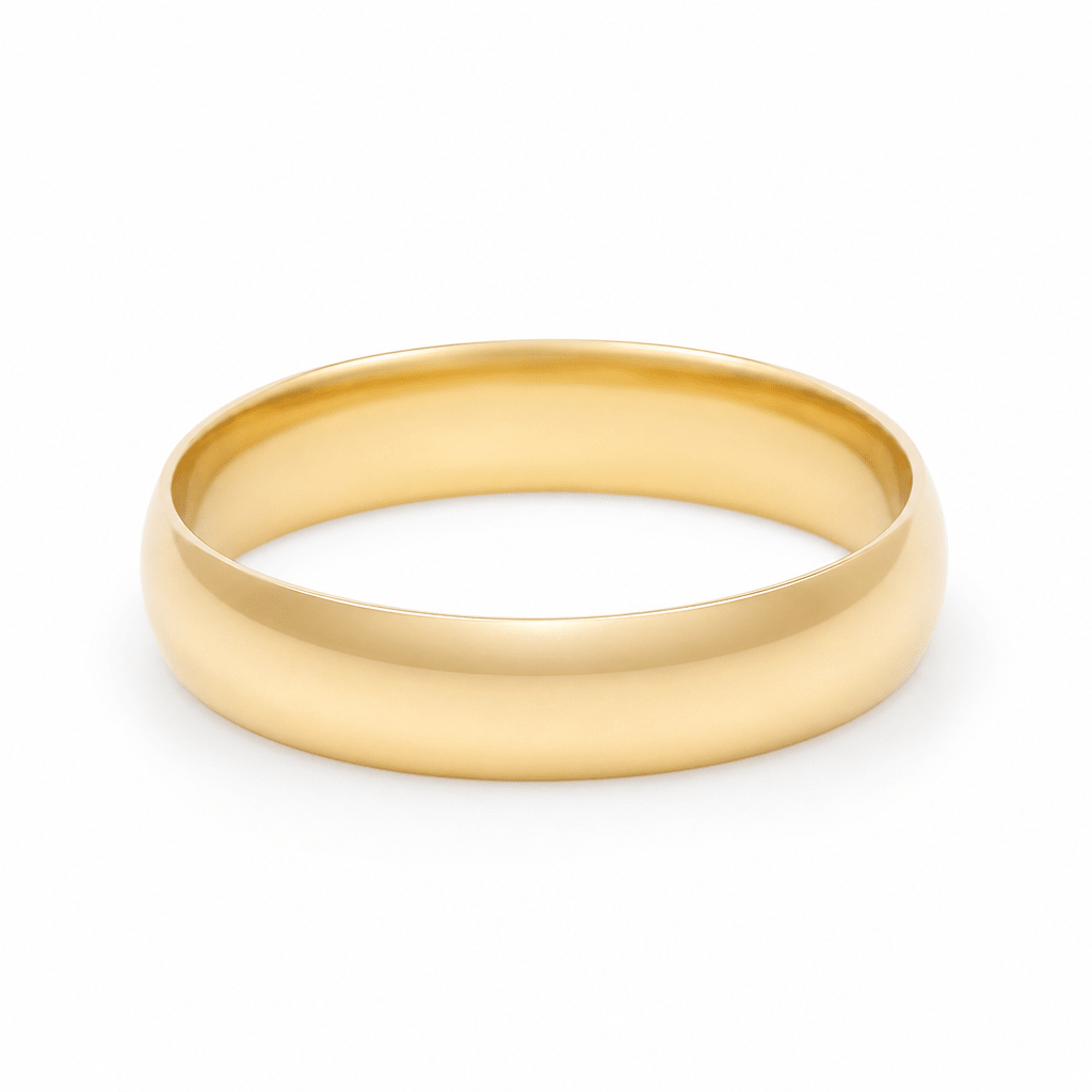 14K Yellow Gold Wedding Band - Miral Jewelry