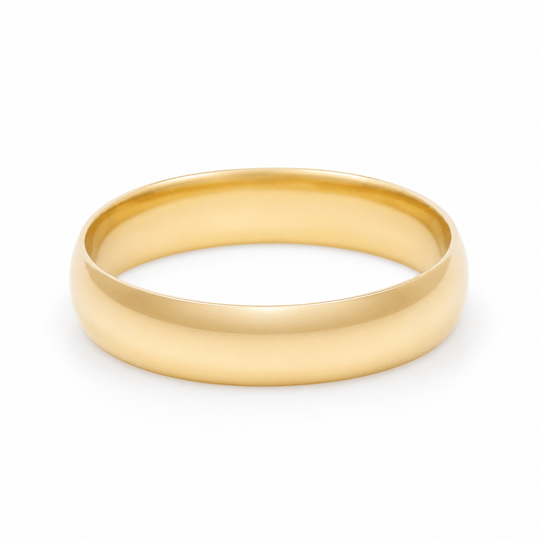 14K Yellow Gold Wedding Band - Miral Jewelry