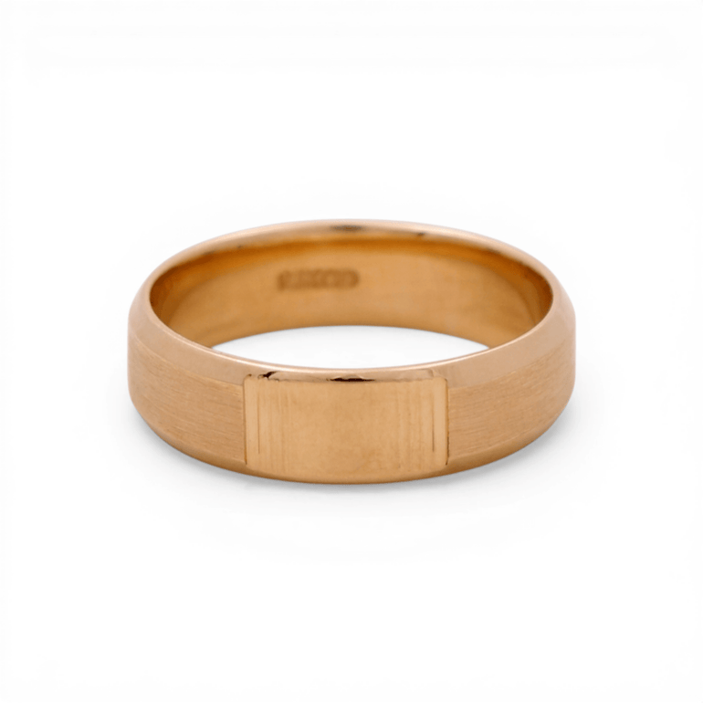 14K Yellow Gold Wedding Band - Miral Jewelry