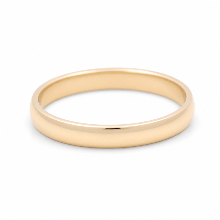 14K Yellow Gold Wedding Band - Miral Jewelry