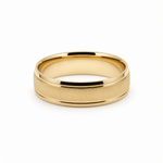 14K Yellow Gold Wedding Band - Miral Jewelry