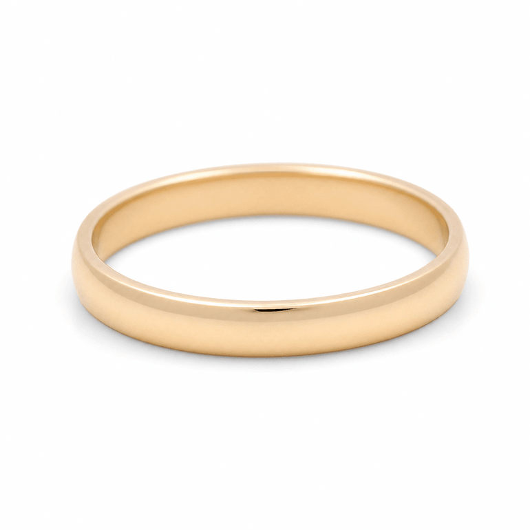 14K Yellow Gold Wedding Band - Miral Jewelry