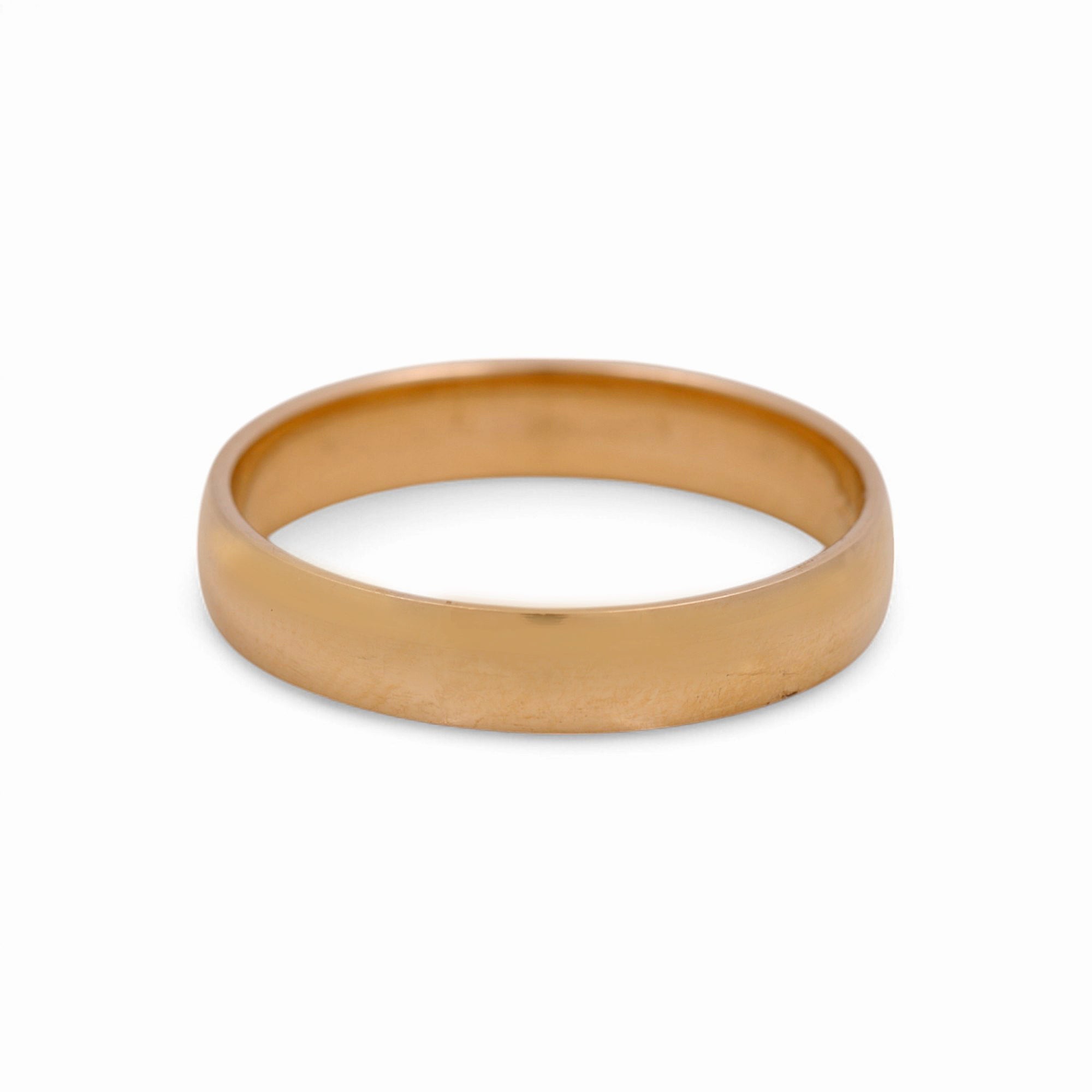 14K Yellow Gold Wedding Band Ring - Miral Jewelry