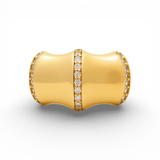 14K Yellow Gold with CZ Fashion Women's Ring - Miral Jewelry